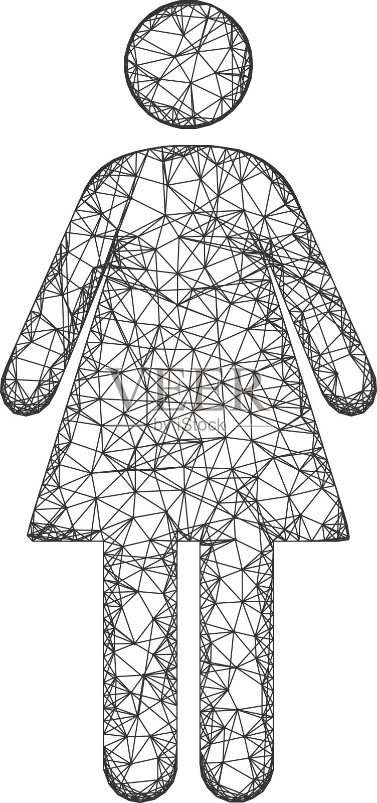 网络女性偶像插画图片素材