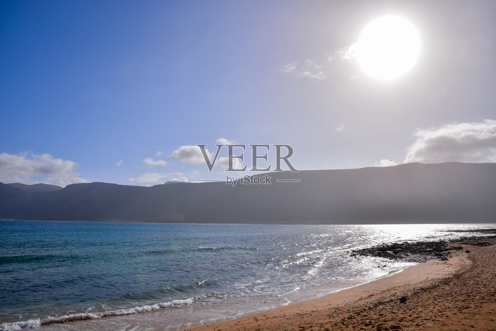 西班牙热带火山加那利群岛的景观照片摄影图片