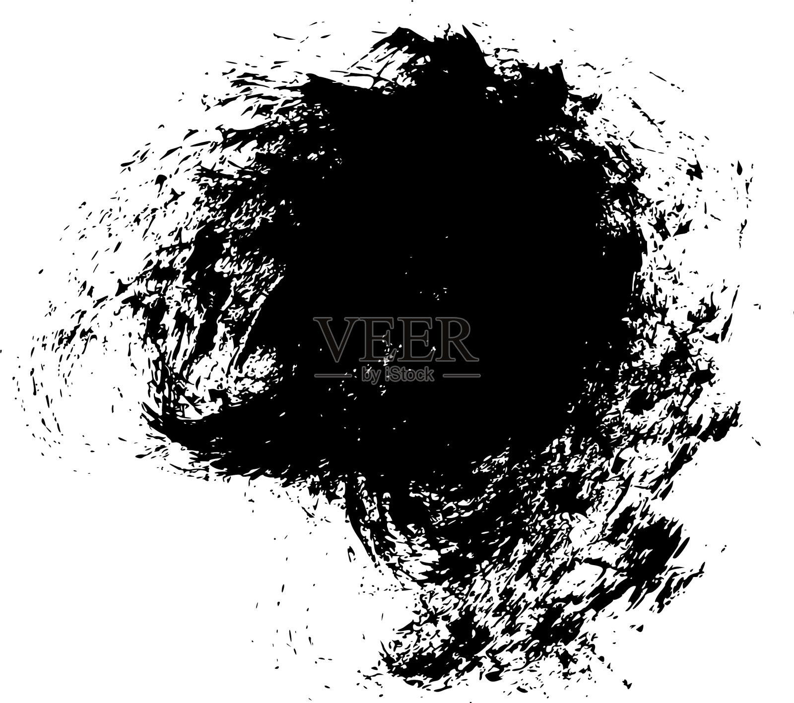 格朗吉圈孤立在白色上插画图片素材