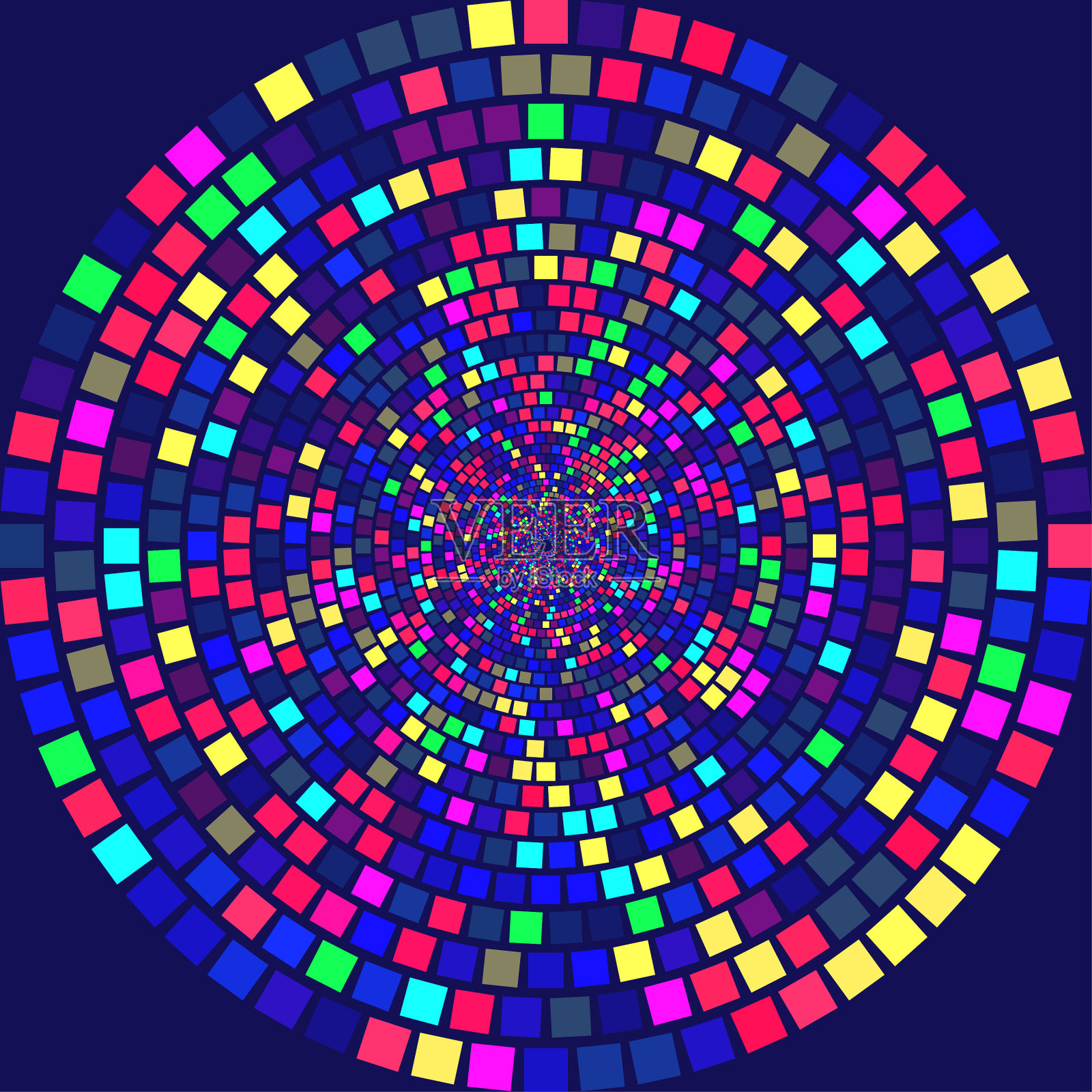 彩色的点半色调螺旋色图案或插画图片素材