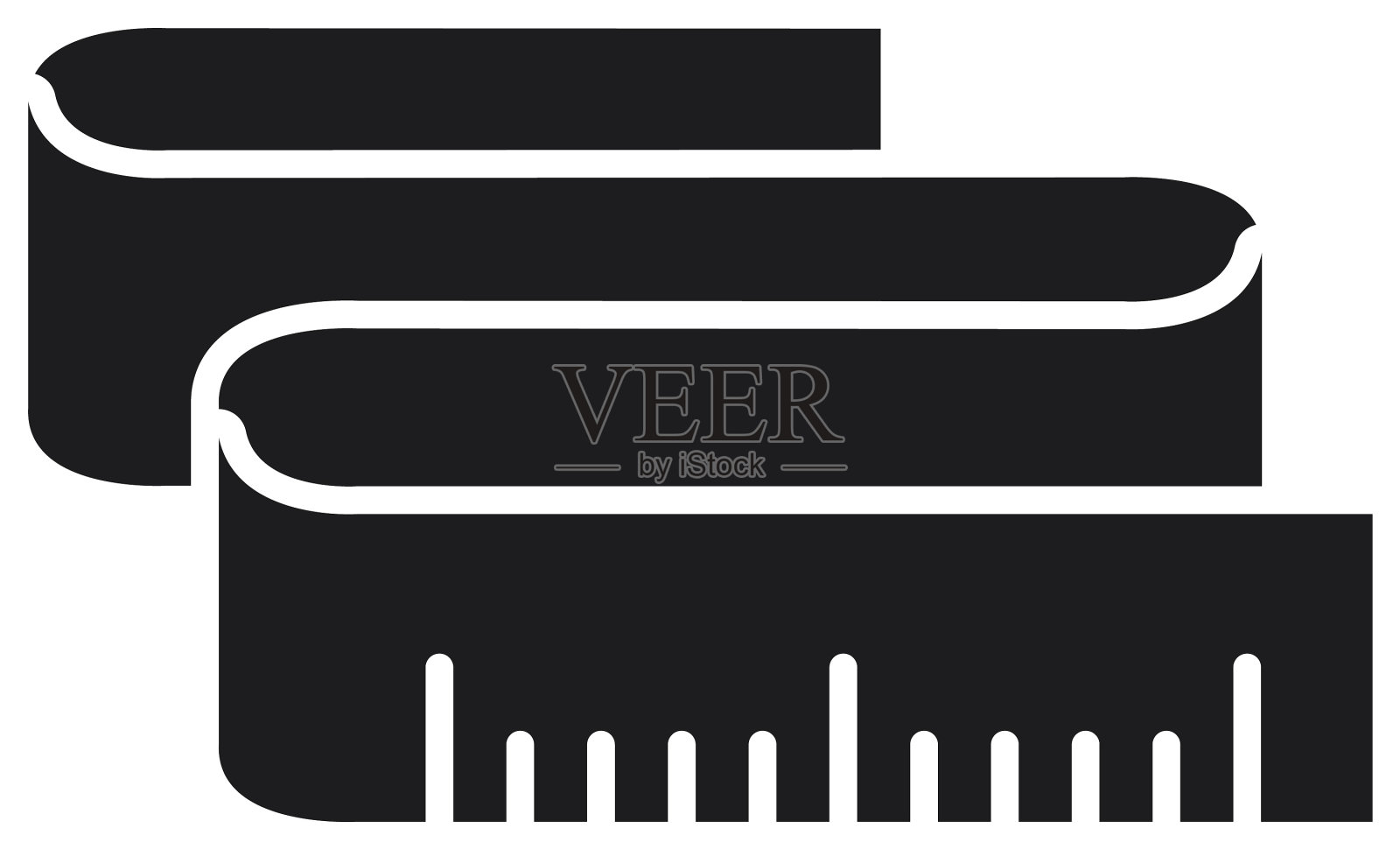 缝纫仪表图标剪影风格图标素材