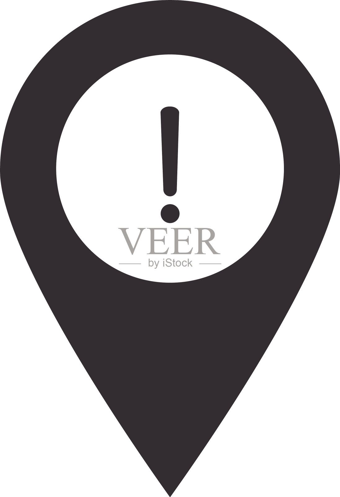 警告图标指针位置警告注意设计元素图片