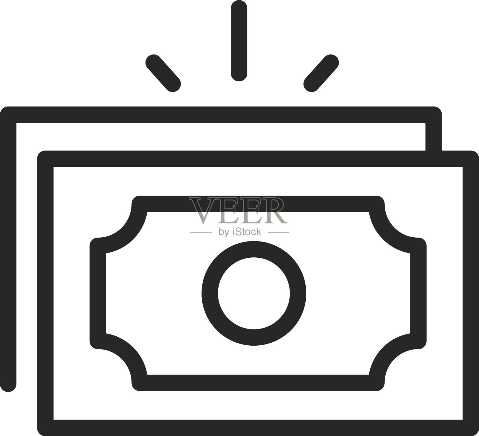 捐赠慈善志愿者帮助社会钞票插画图片素材