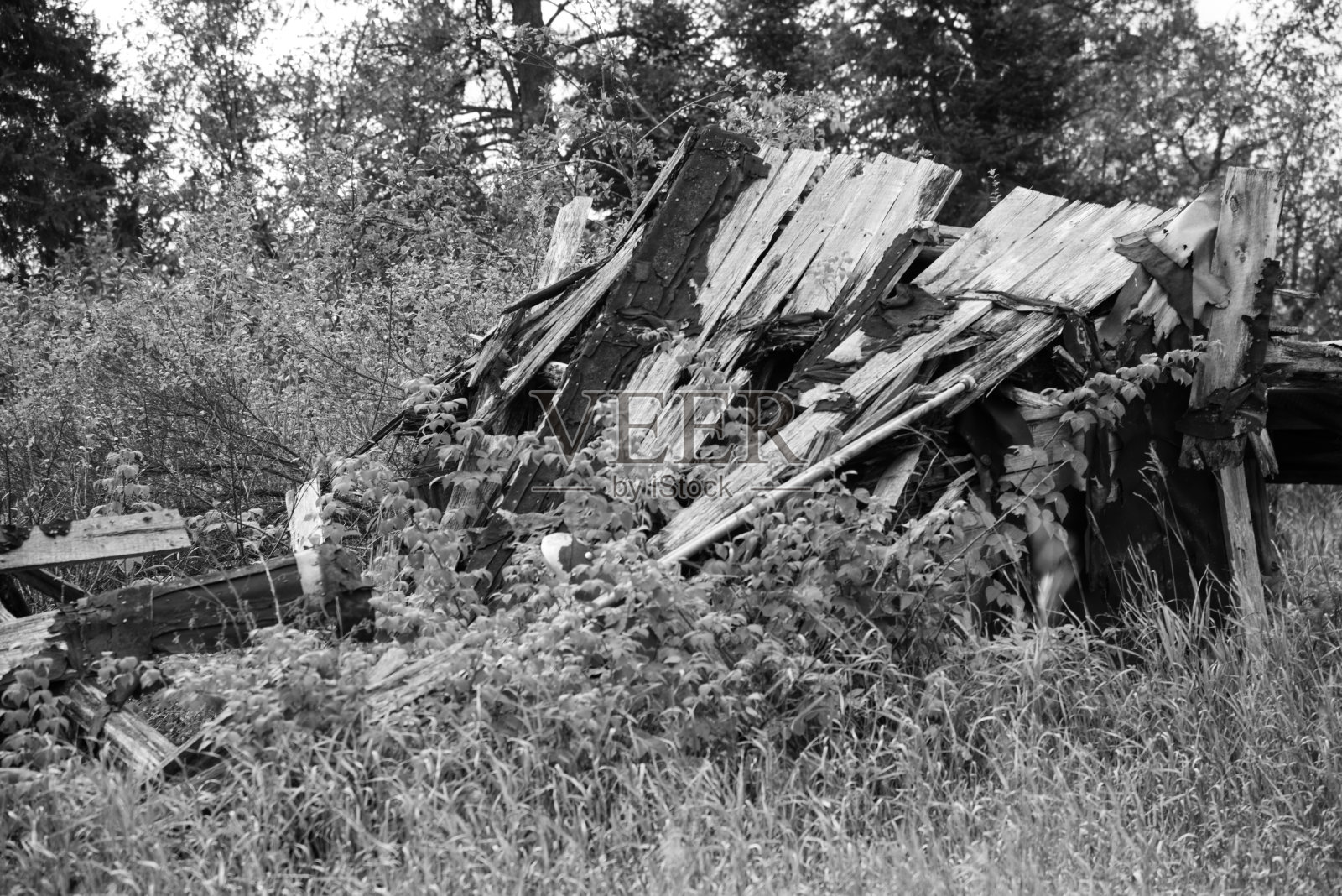 密歇根州曼尼斯奎附近的上半岛旧谷仓/家照片摄影图片