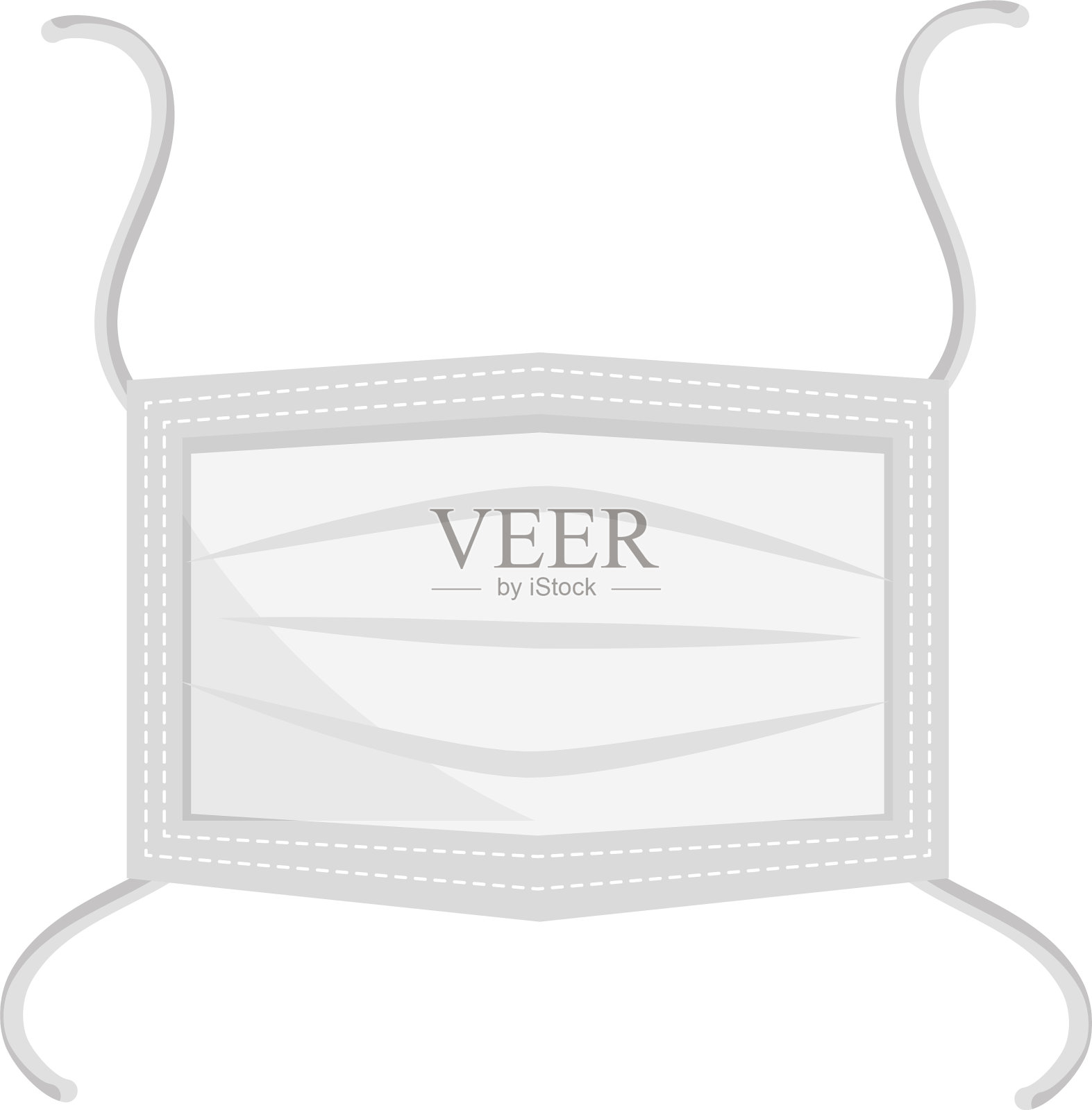 呼吸医疗口罩医院或污染设计元素图片