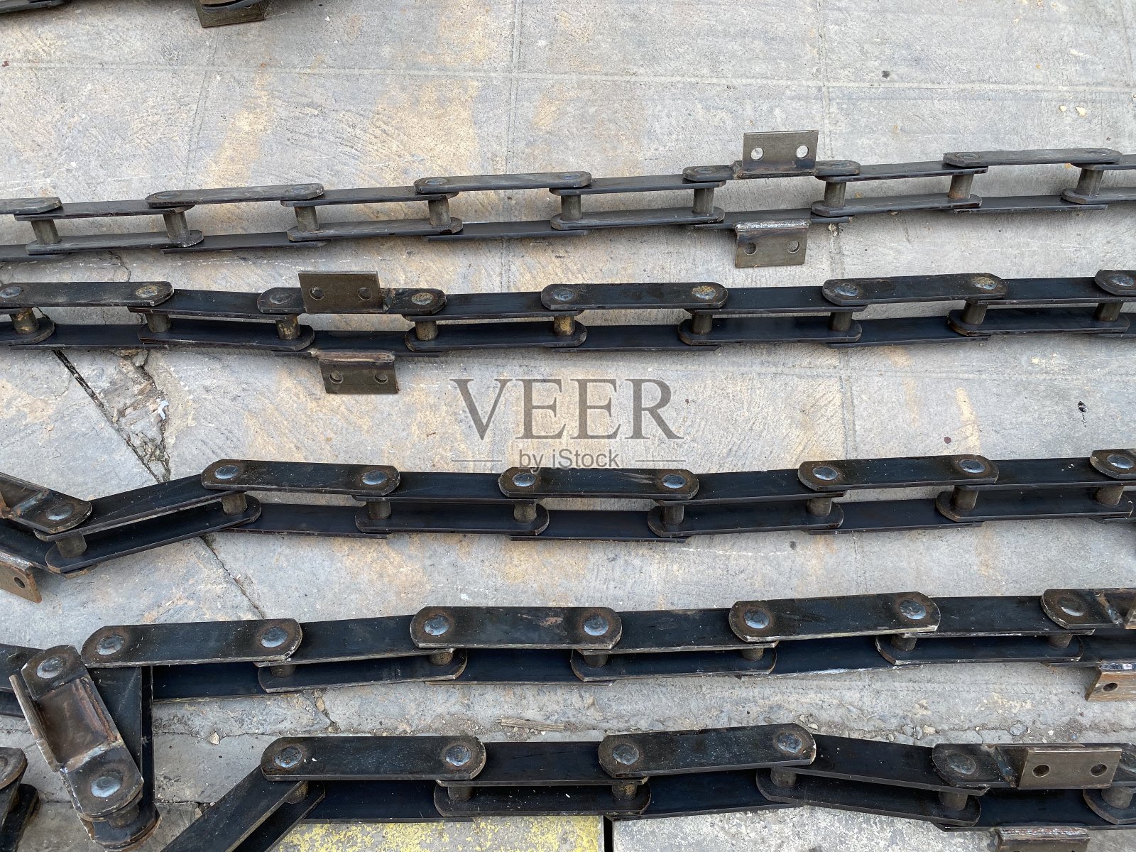 牵引链输送机的组成部分用于电厂工业照片摄影图片