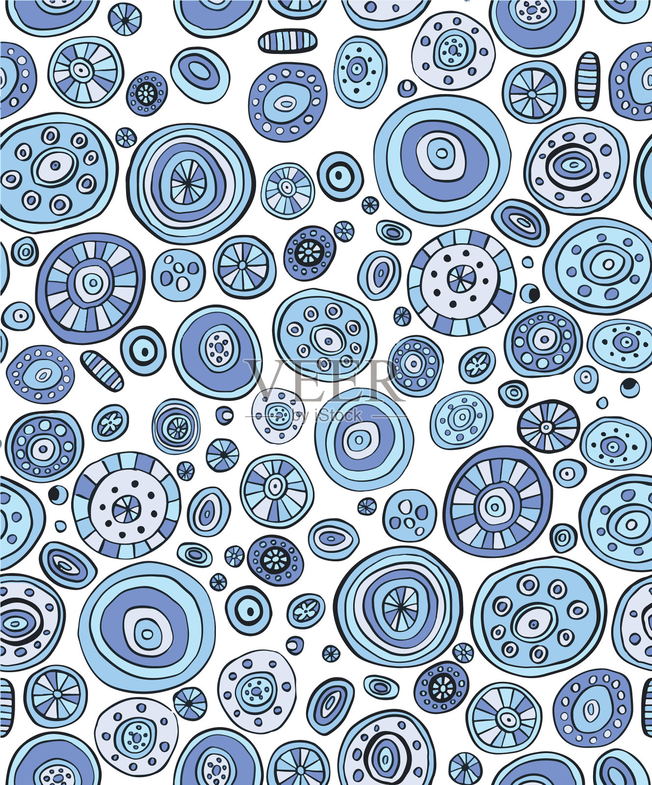 抽象无缝模式插画图片素材