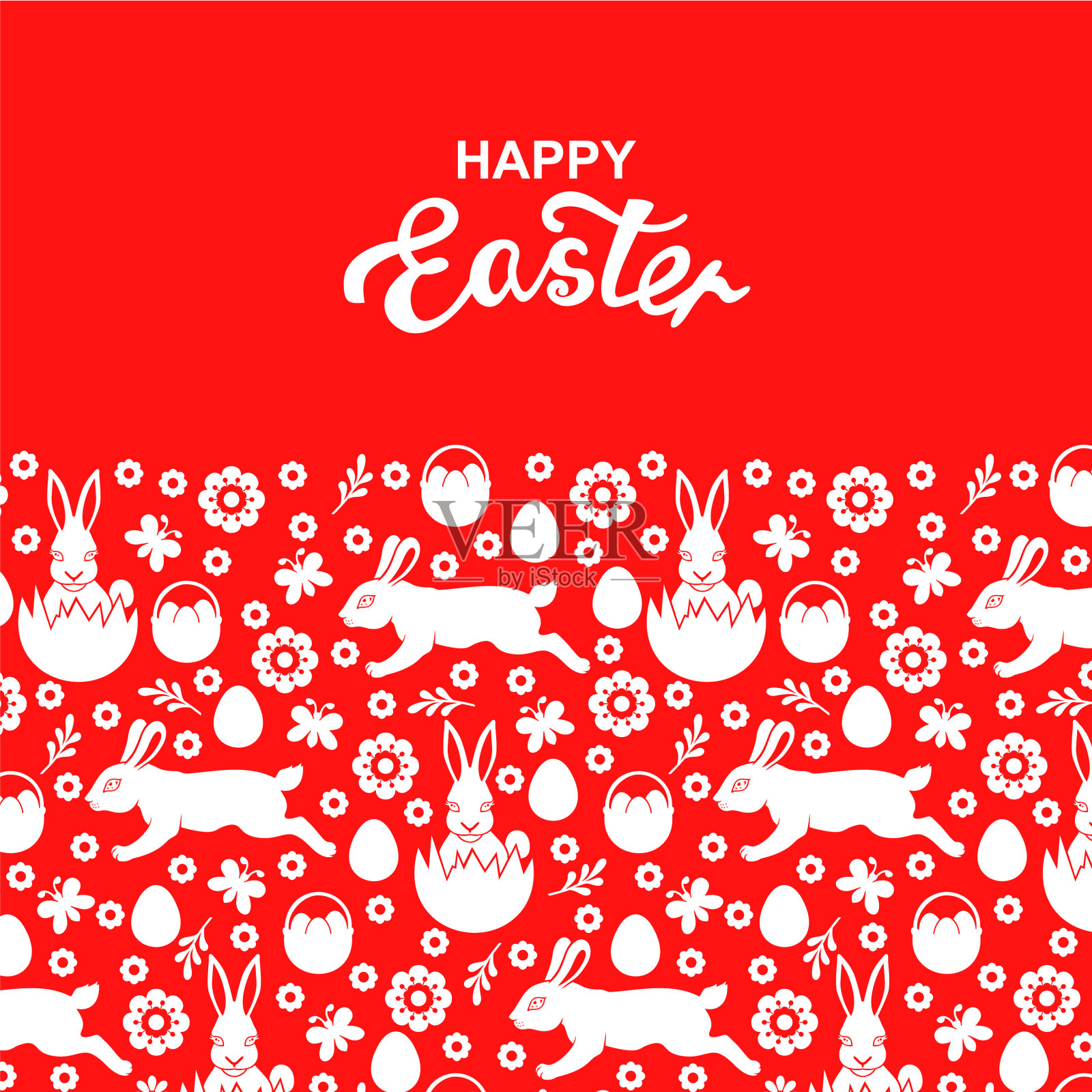 复活节贺卡插画图片素材