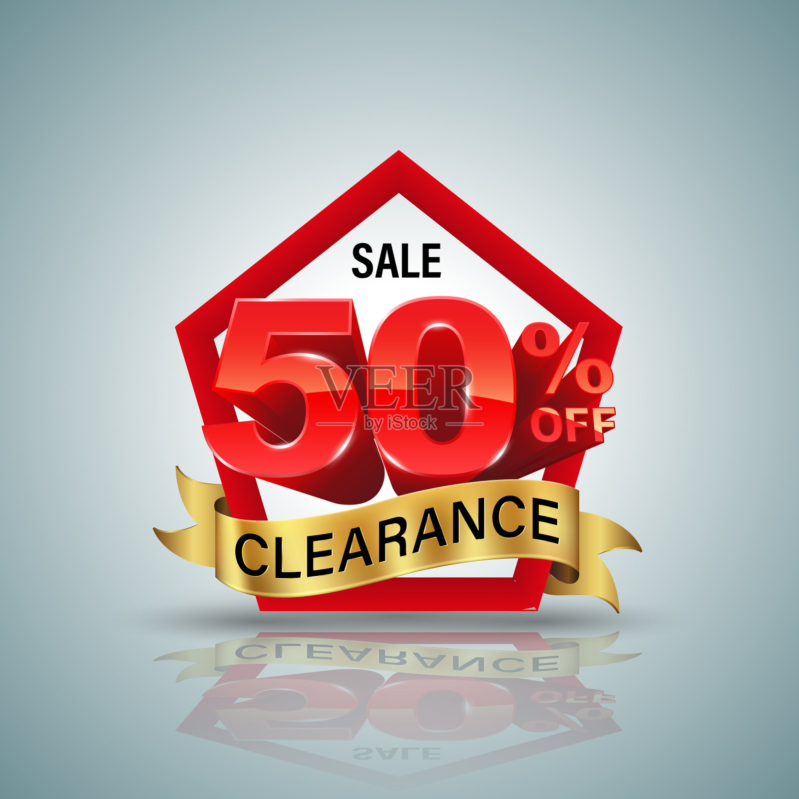 3d风格的促销横幅设计元素图片