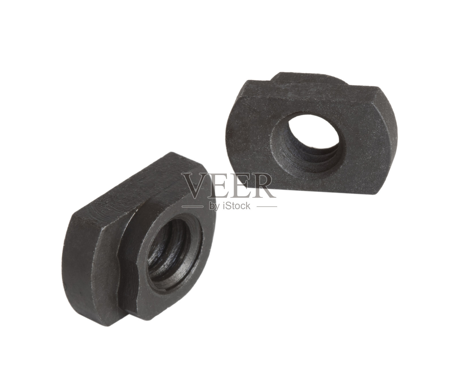 一对坚果孤立在白色照片摄影图片