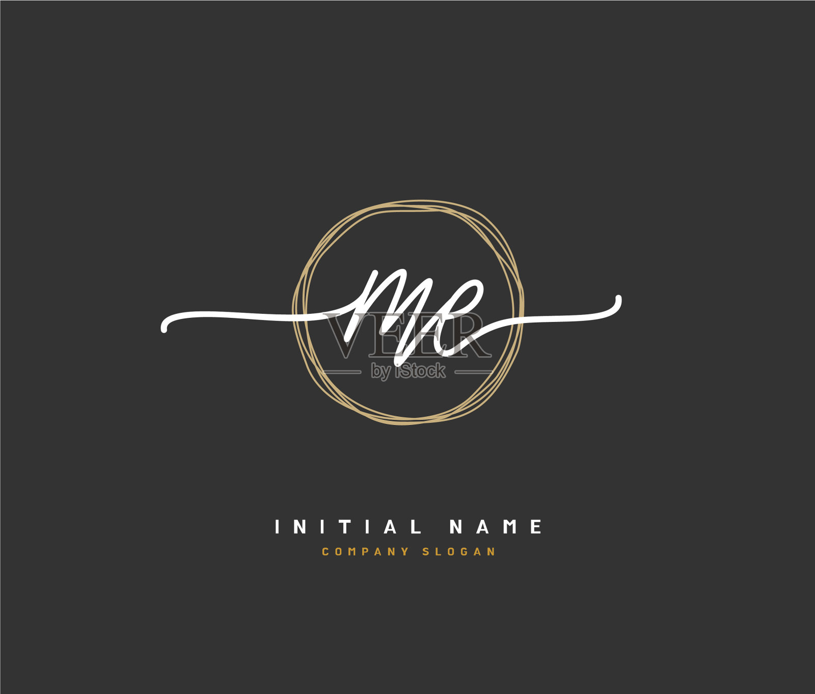 美美最初的标识手写的标识插画图片素材