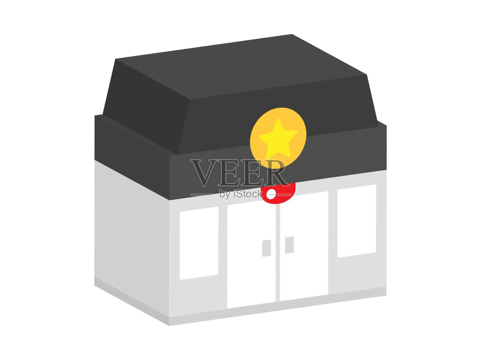 替代三维图标。插画图片素材