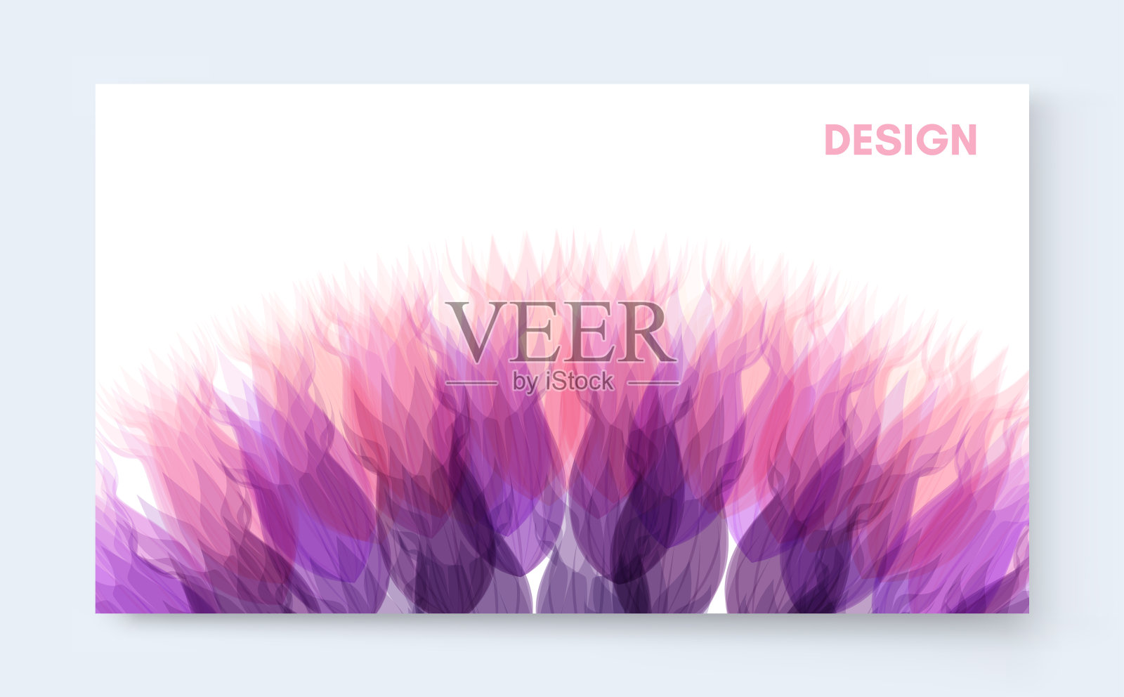 抽象的春天背景与精致的花朵。为设计元素。矢量插图明信片，邀请或介绍。插画图片素材