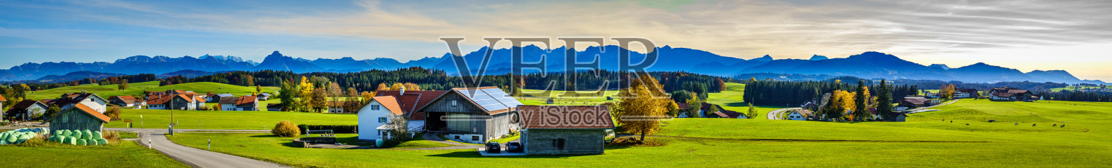 奈瑟尔旺附近的阿尔高东部照片摄影图片