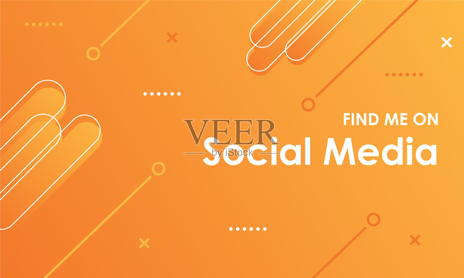 在社交媒体背景中找到我插画图片素材