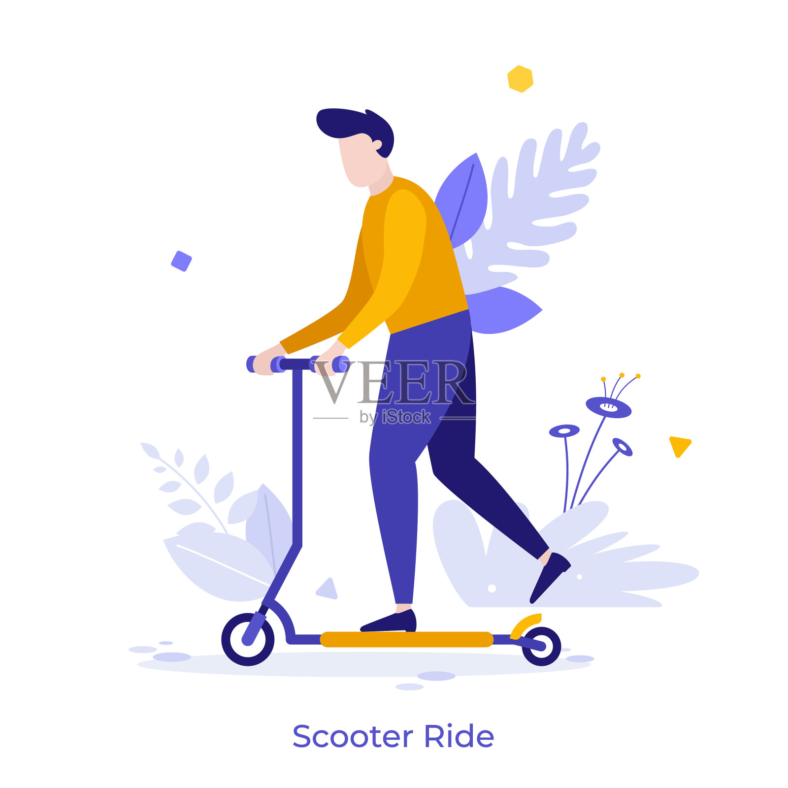 抽象的角色概念插画图片素材