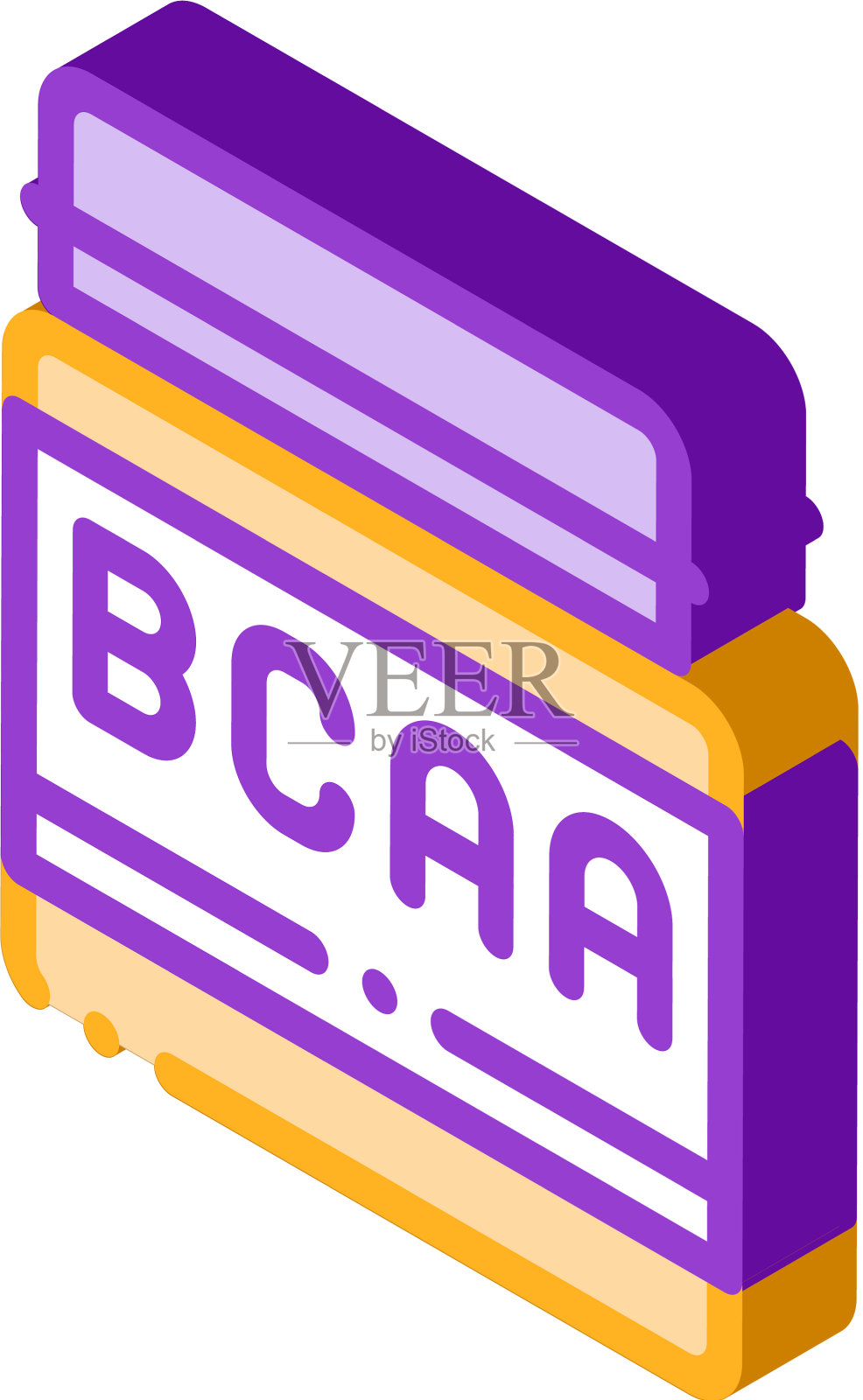 Bcaa瓶运动营养等长图标设计元素图片