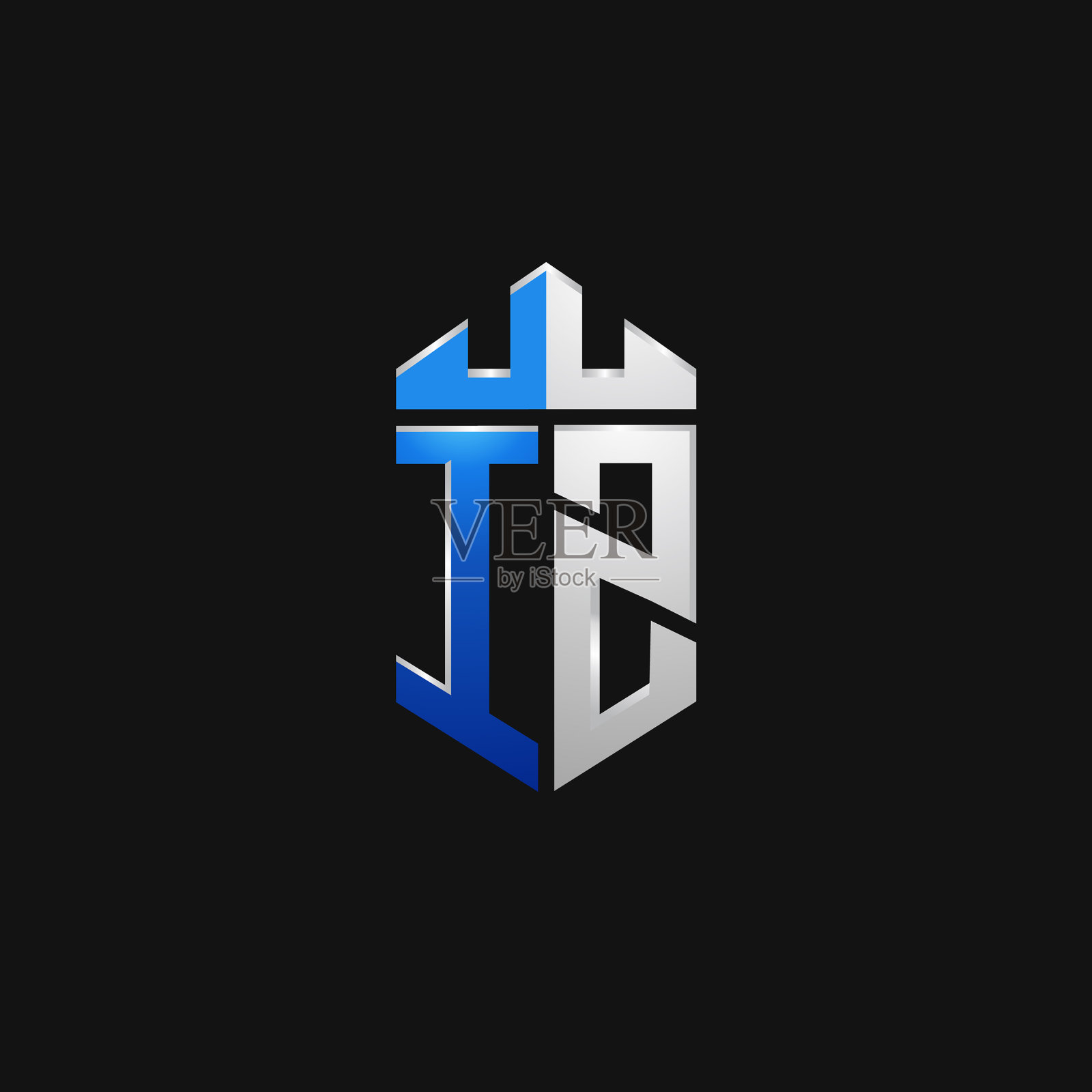 我z首字母盾标志交织设计现代插画图片素材