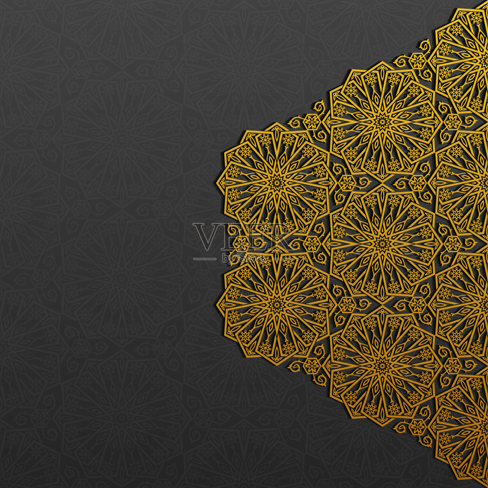 背景与传统花卉装饰插画图片素材