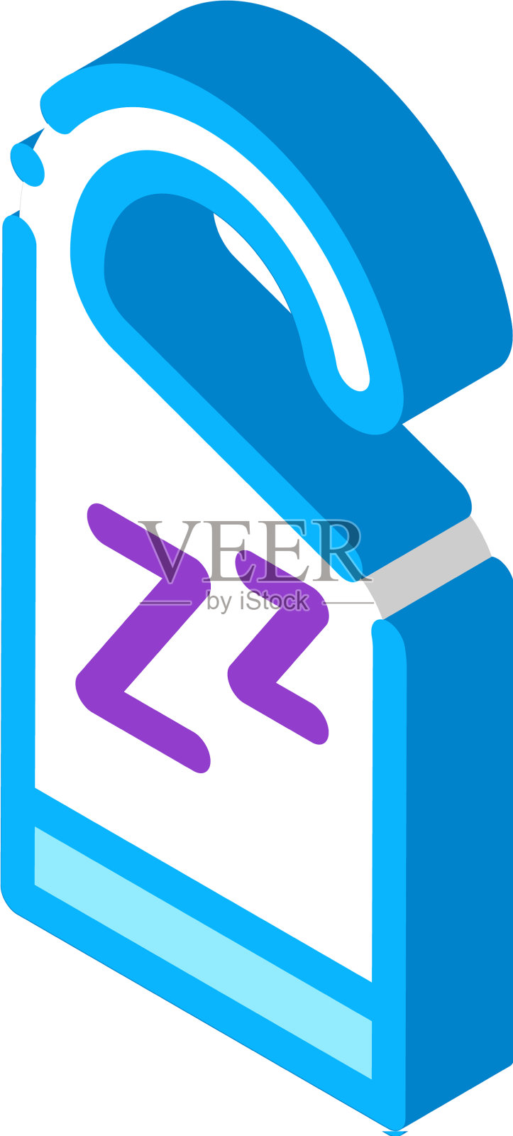 酒店手柄标签ZZZ等距图标设计元素图片