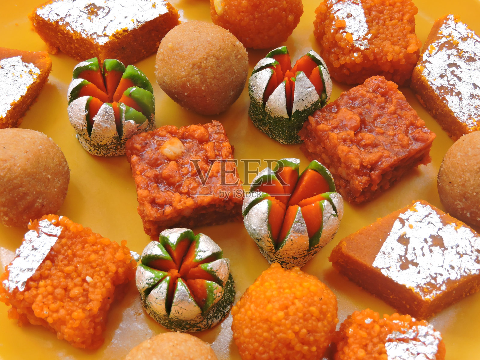 丰富多彩的印度糖果照片摄影图片