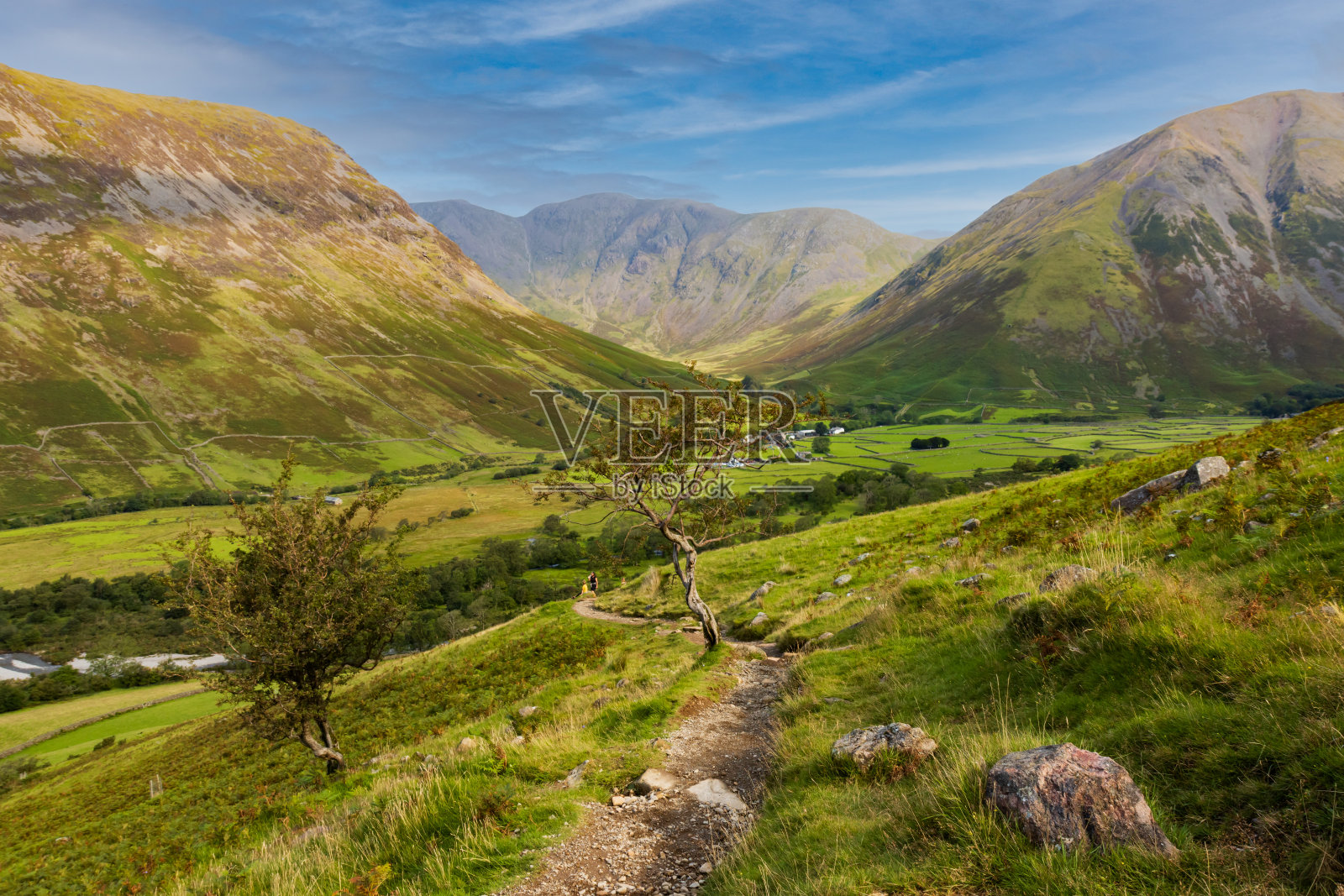 风景秀丽的湖区乡村照片摄影图片