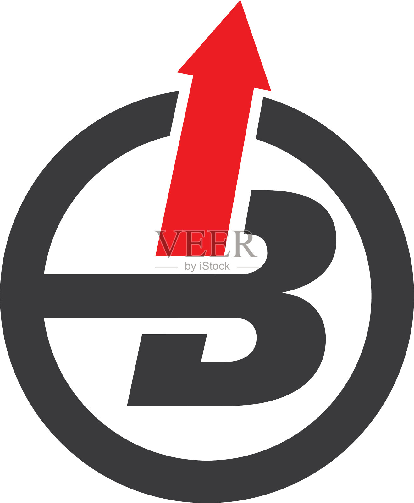 B字母箭头标志图标图标素材