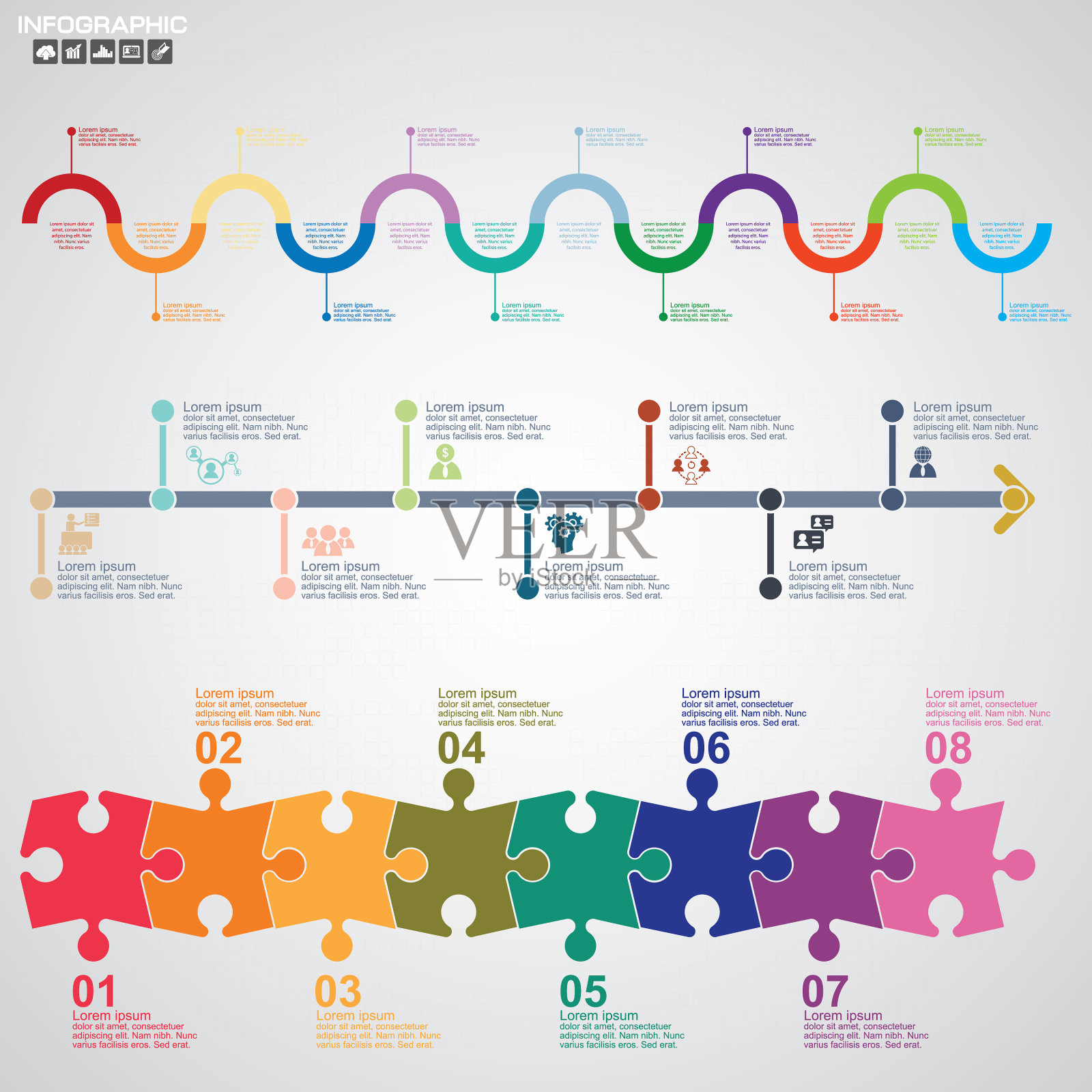 商务人士图标插画图片素材