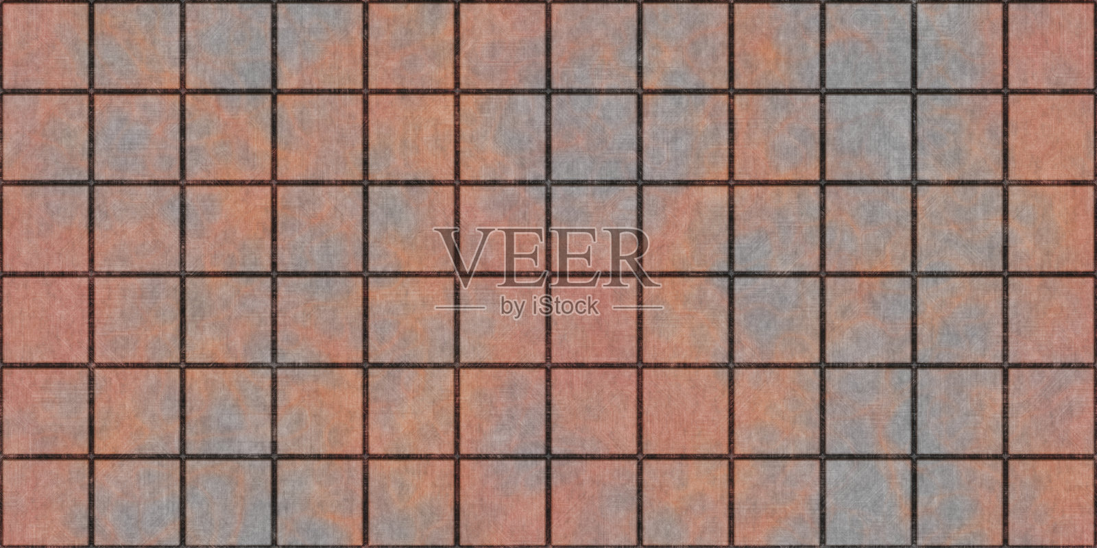 肮脏生锈的金属面板图案。无缝过渡。照片摄影图片