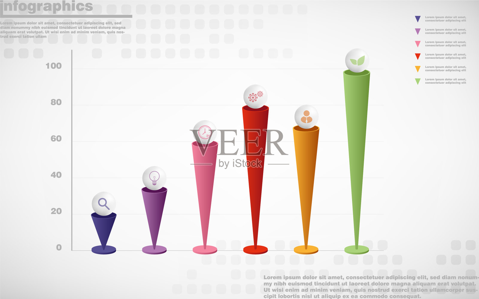 3d信息图形设计和商业营销图标设计模板素材