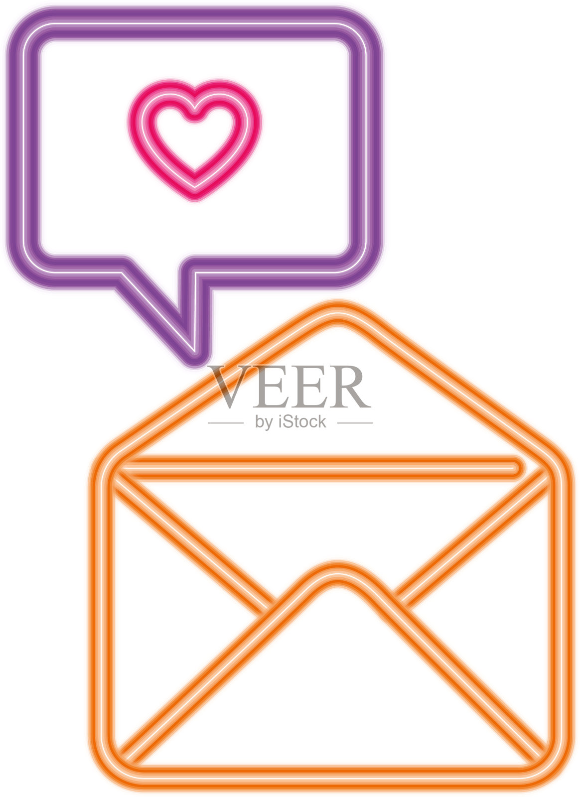 爱心泡泡设计的爱情卡片设计元素图片