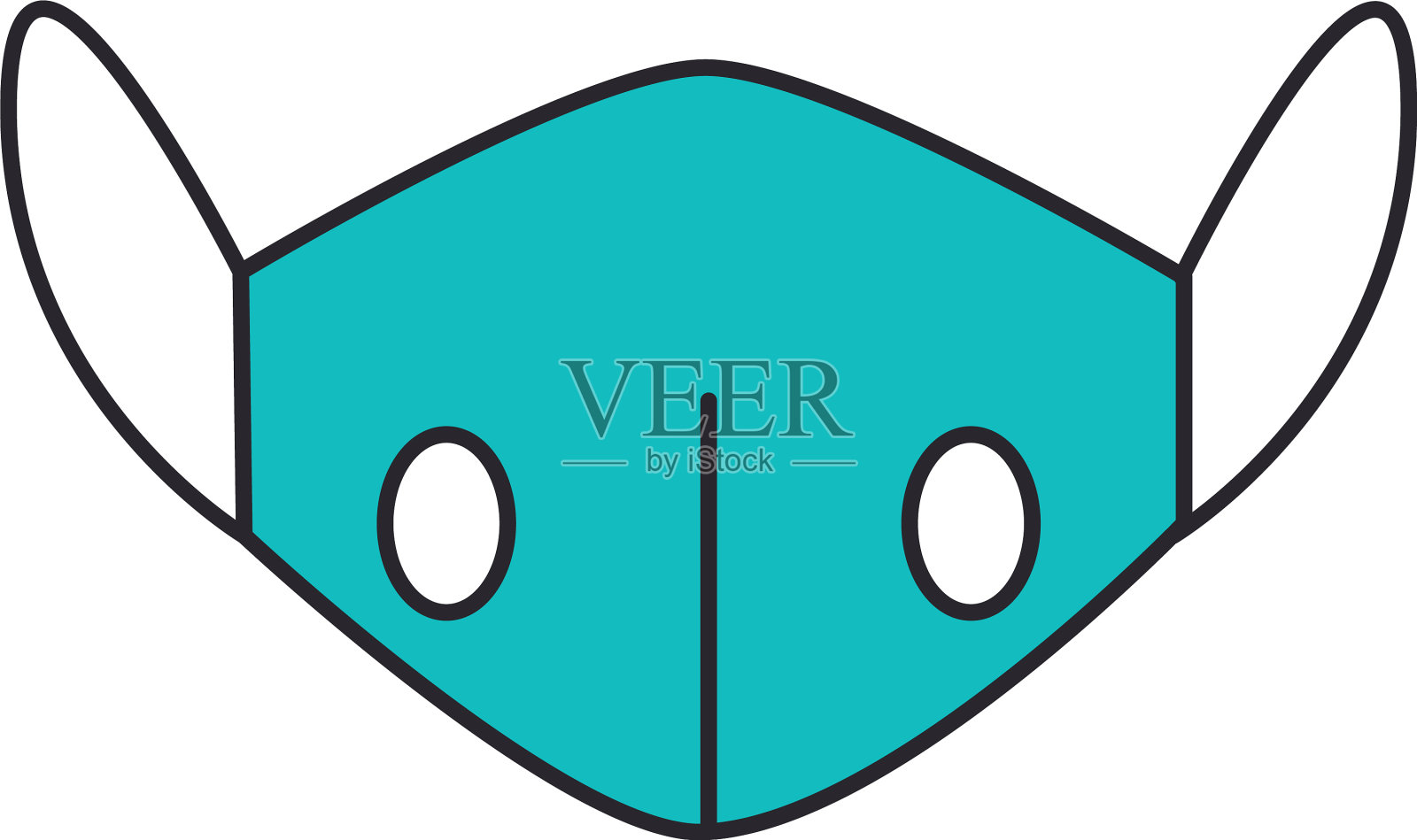 防护口罩n95 covid - 19冠状病毒设计元素图片