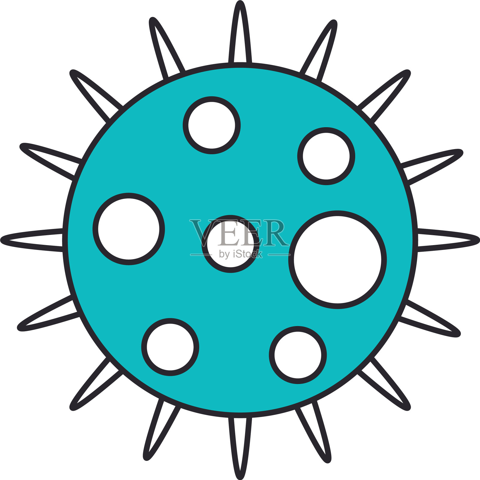 Covid - 19冠状病毒病原体传播设计元素图片