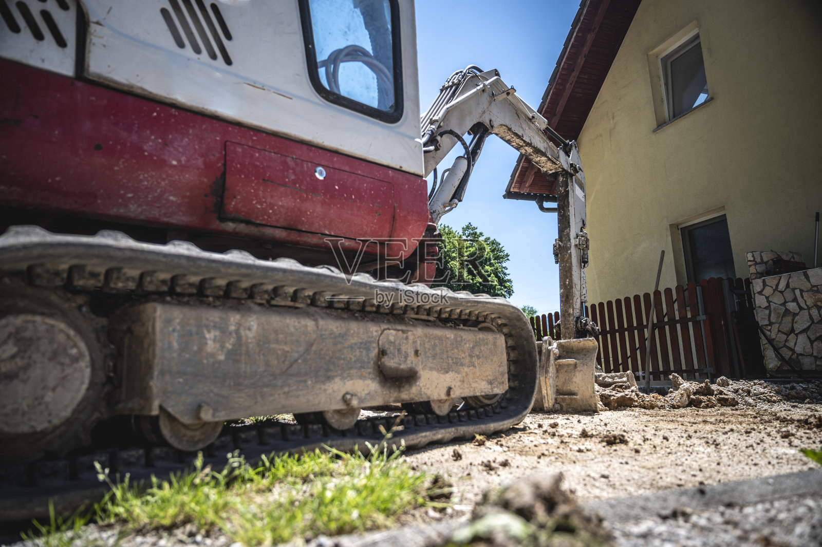 小型挖掘机照片摄影图片