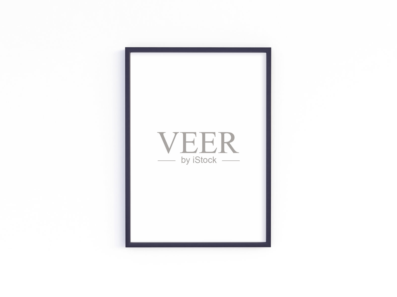 A4黑色框架模型与肖像方向照片摄影图片