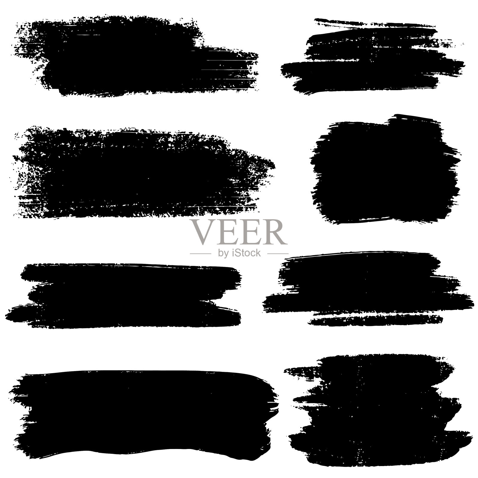 设置画笔笔触收集笔刷插画图片素材