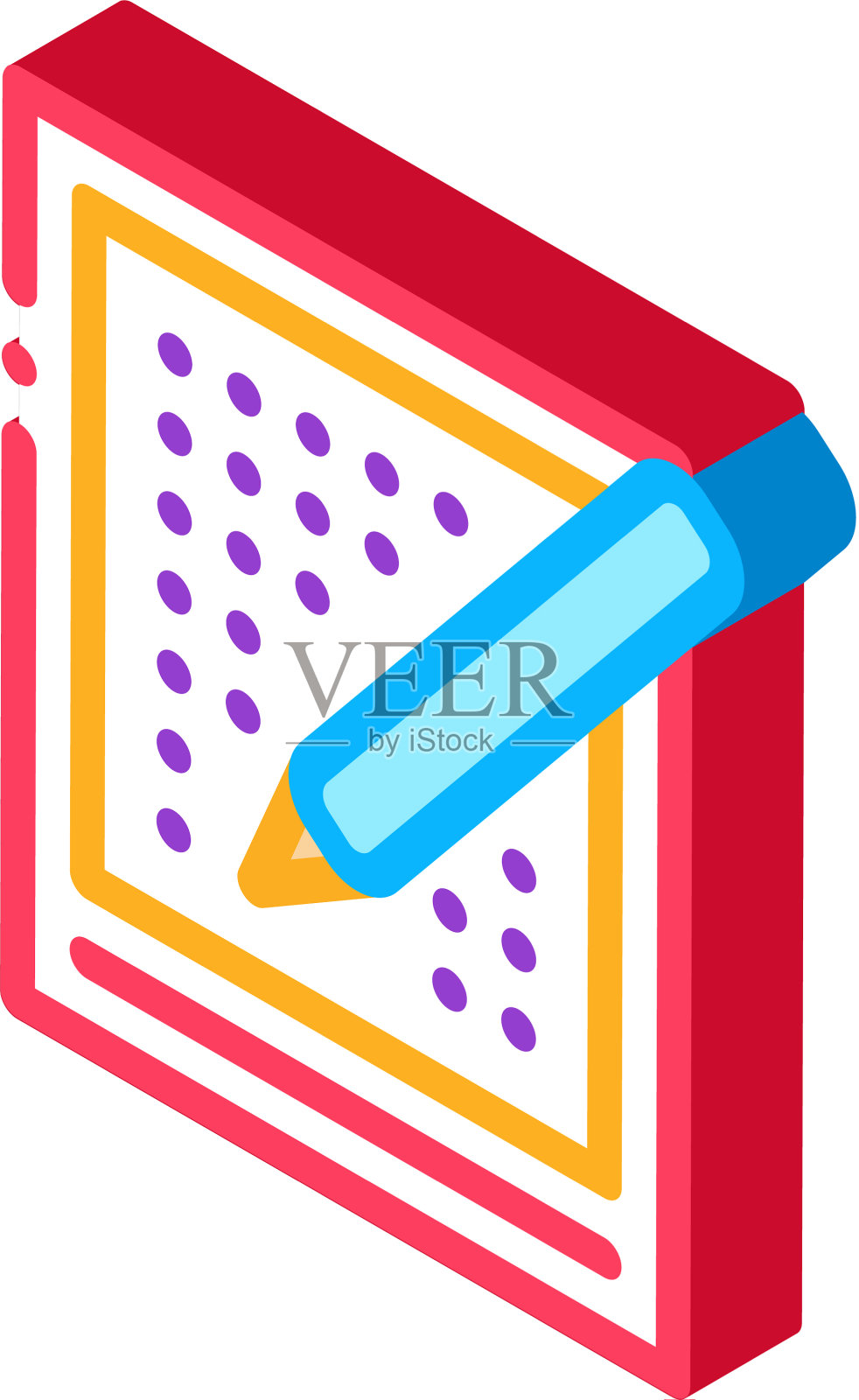 彩票叶等距图标设计元素图片