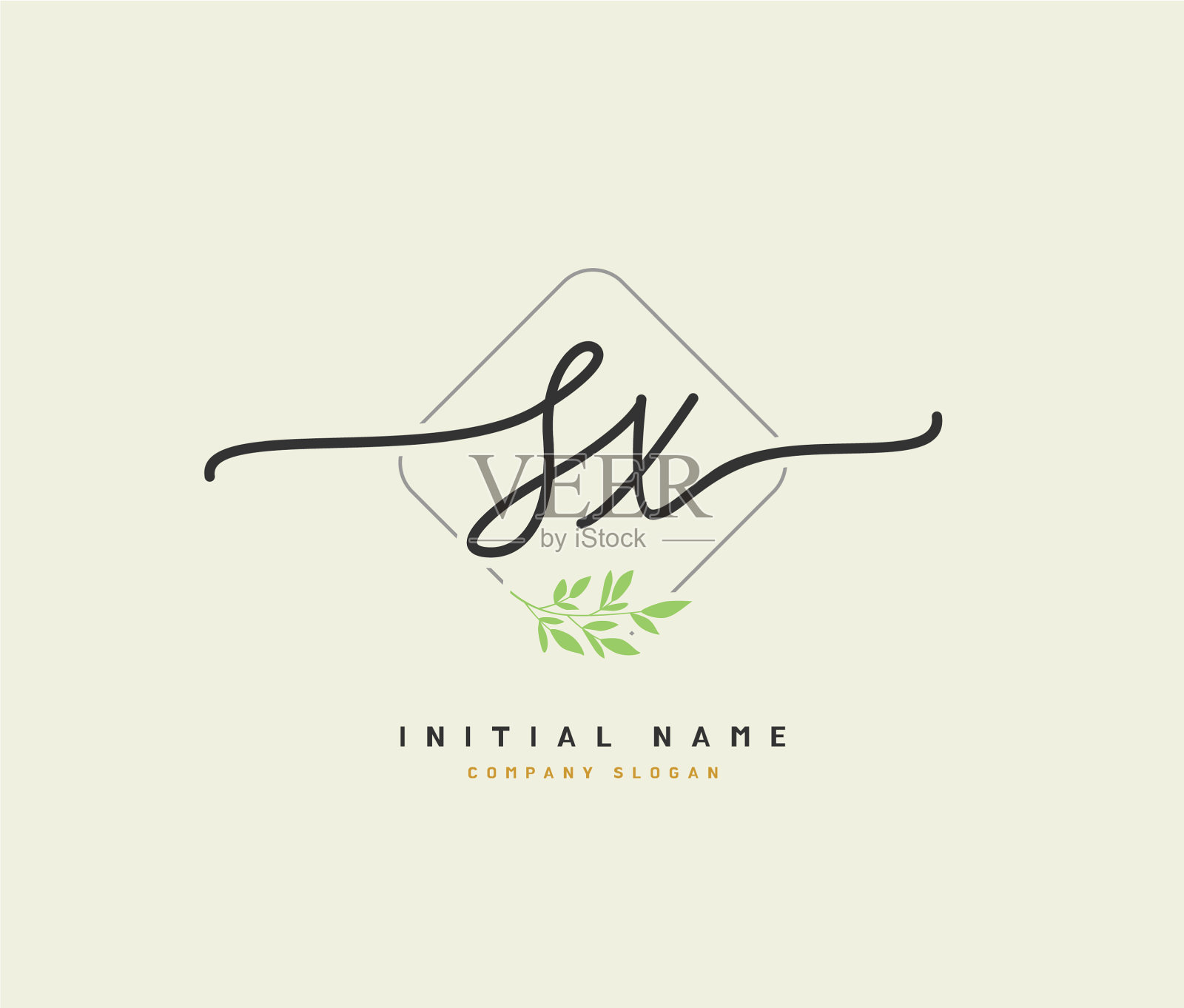 sx sx美初始标识手写标识插画图片素材