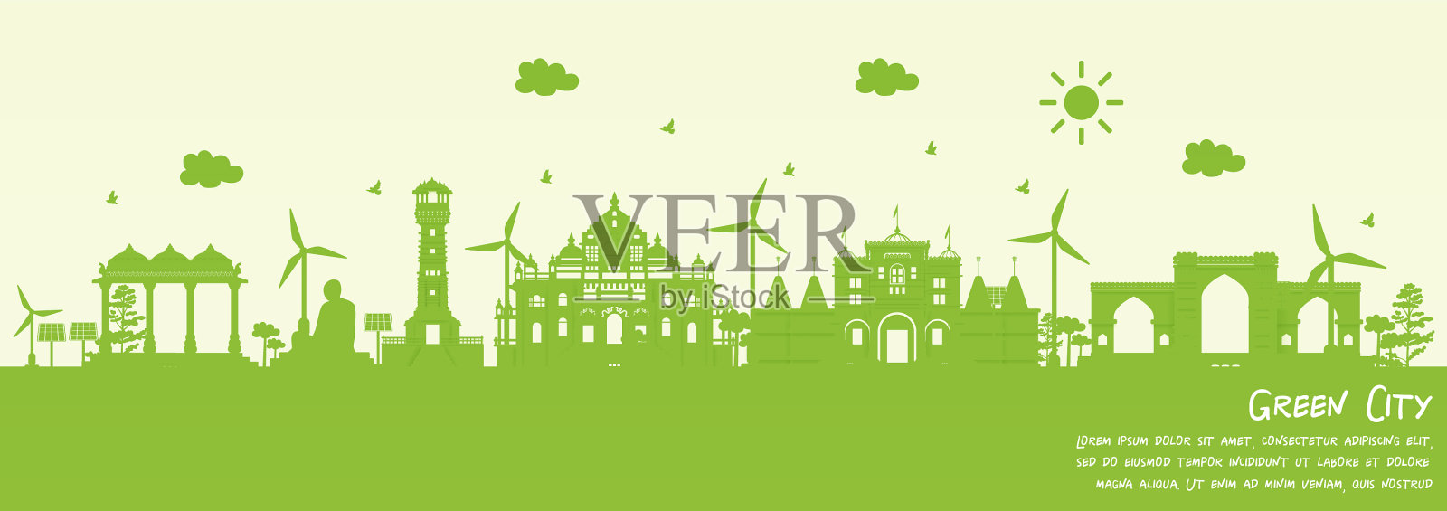 印度艾哈迈达巴德获此殊荣,具有里程碑意义的插画图片素材