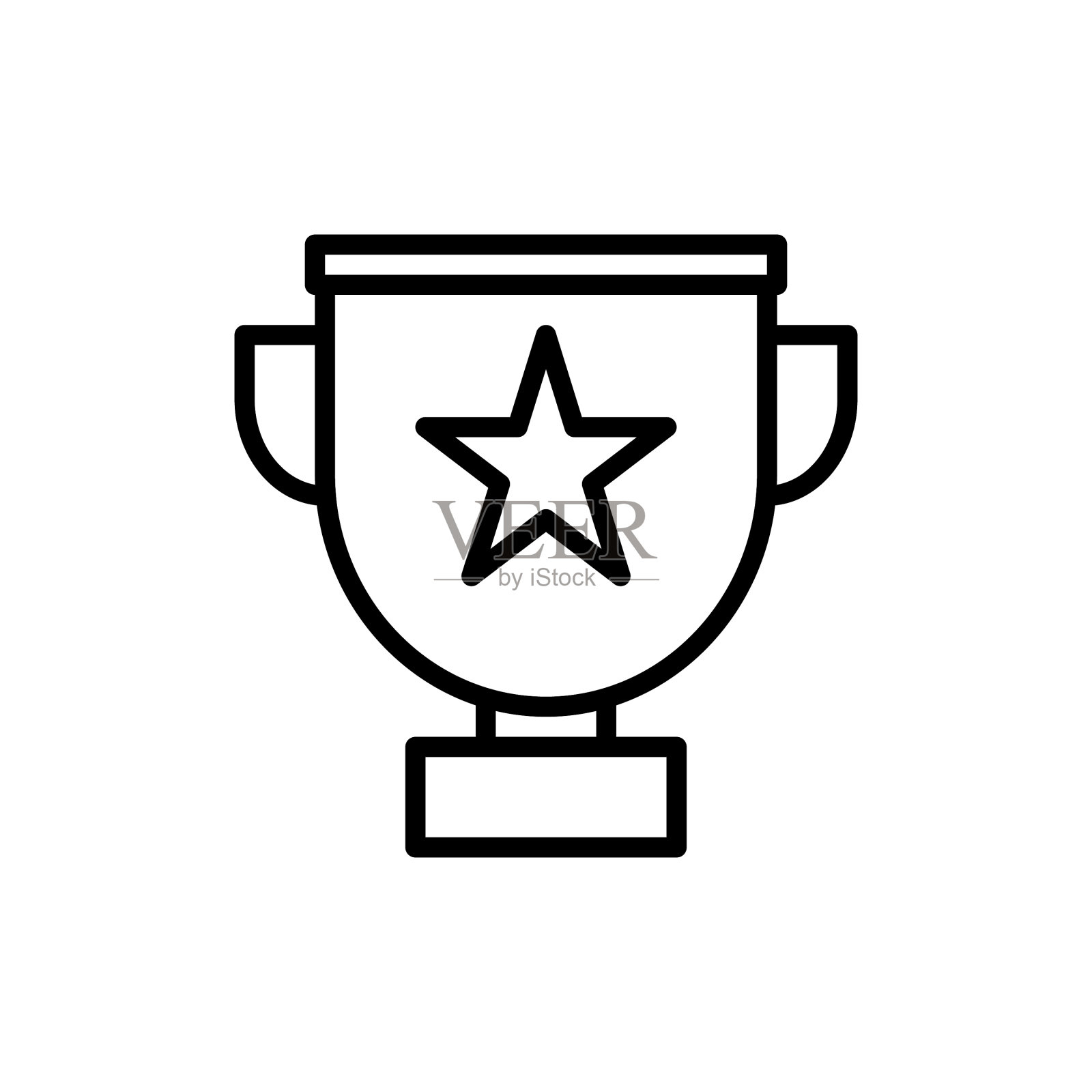 奖图标大纲图标素材