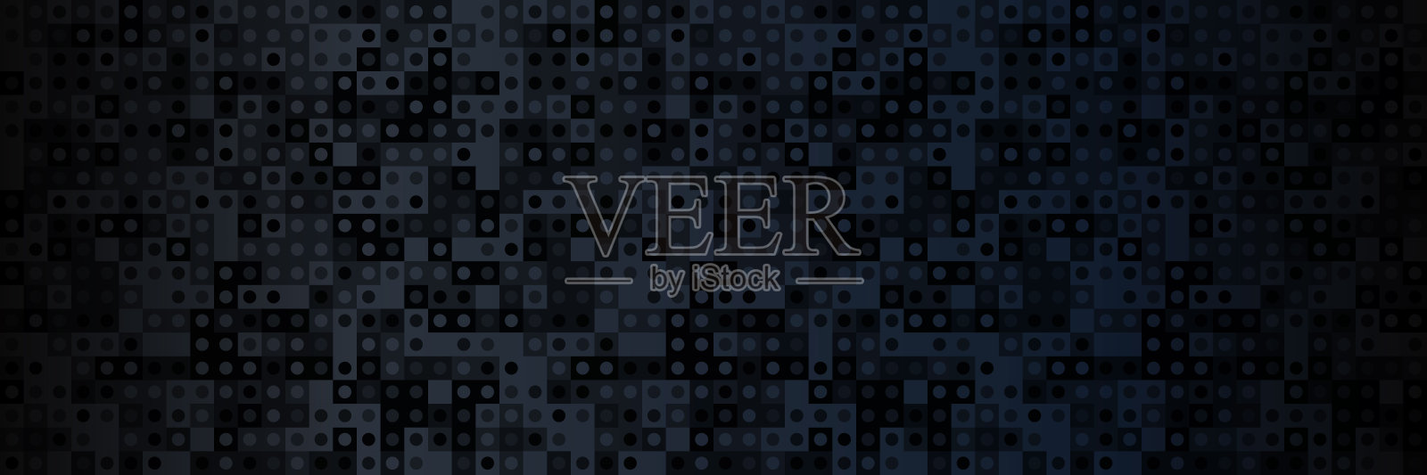 深黑色背景抽象几何图案。暗模式概念插画图片素材