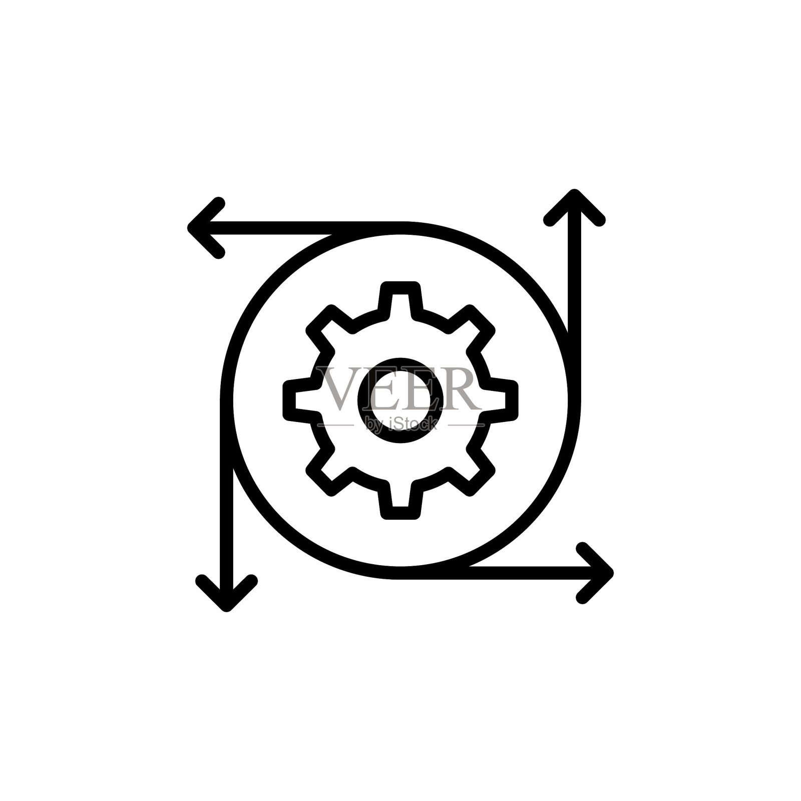 矢量集成图标。标识图标素材