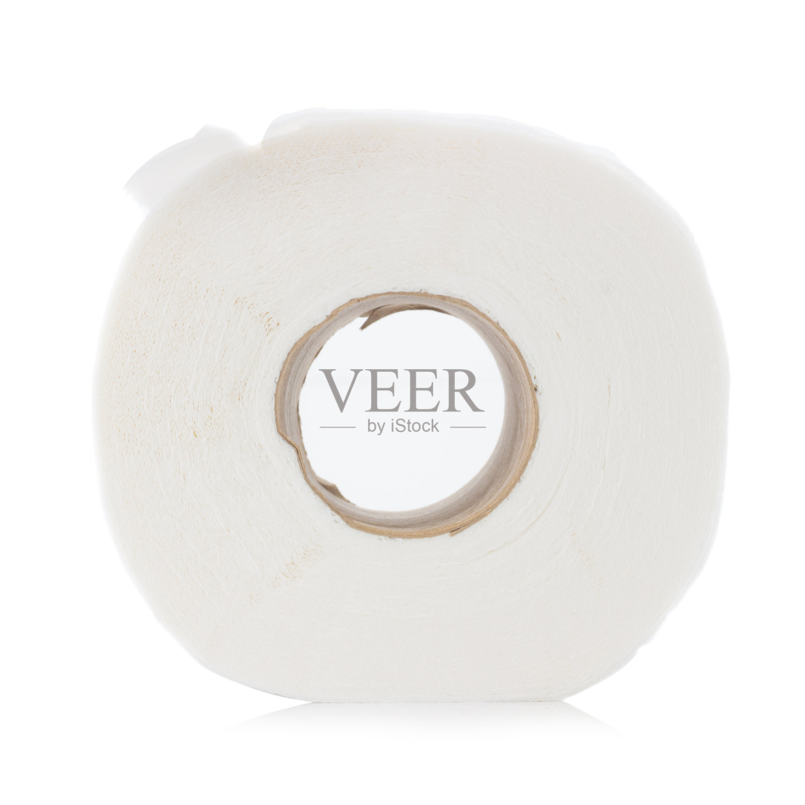 厕纸。卷。在白色背景上隔离照片摄影图片