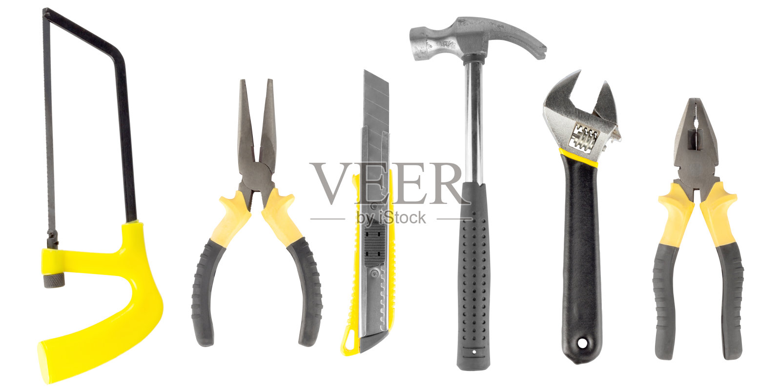 所有工具隔离在白色背景上照片摄影图片