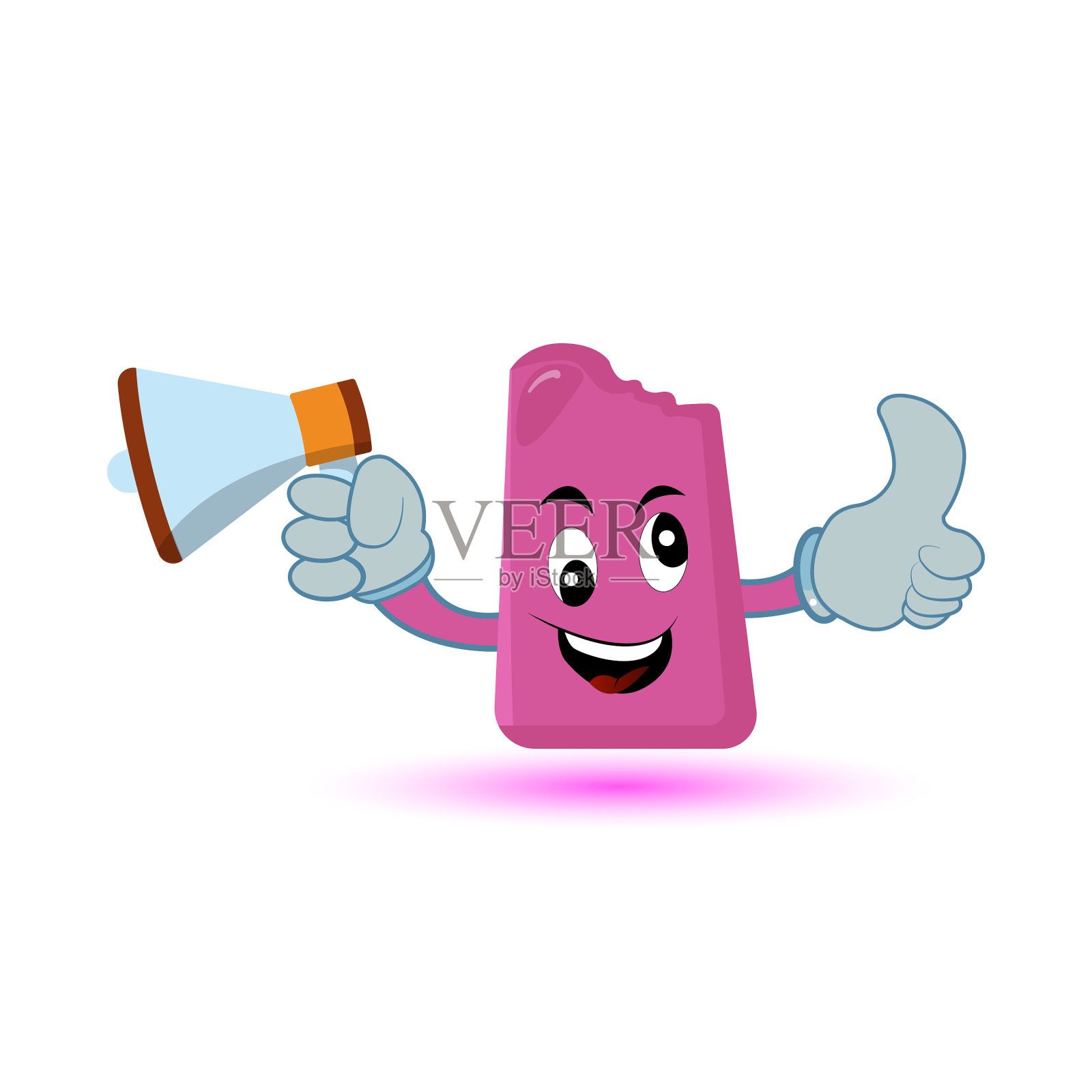 冰淇淋吉祥物人物设计插画图片素材