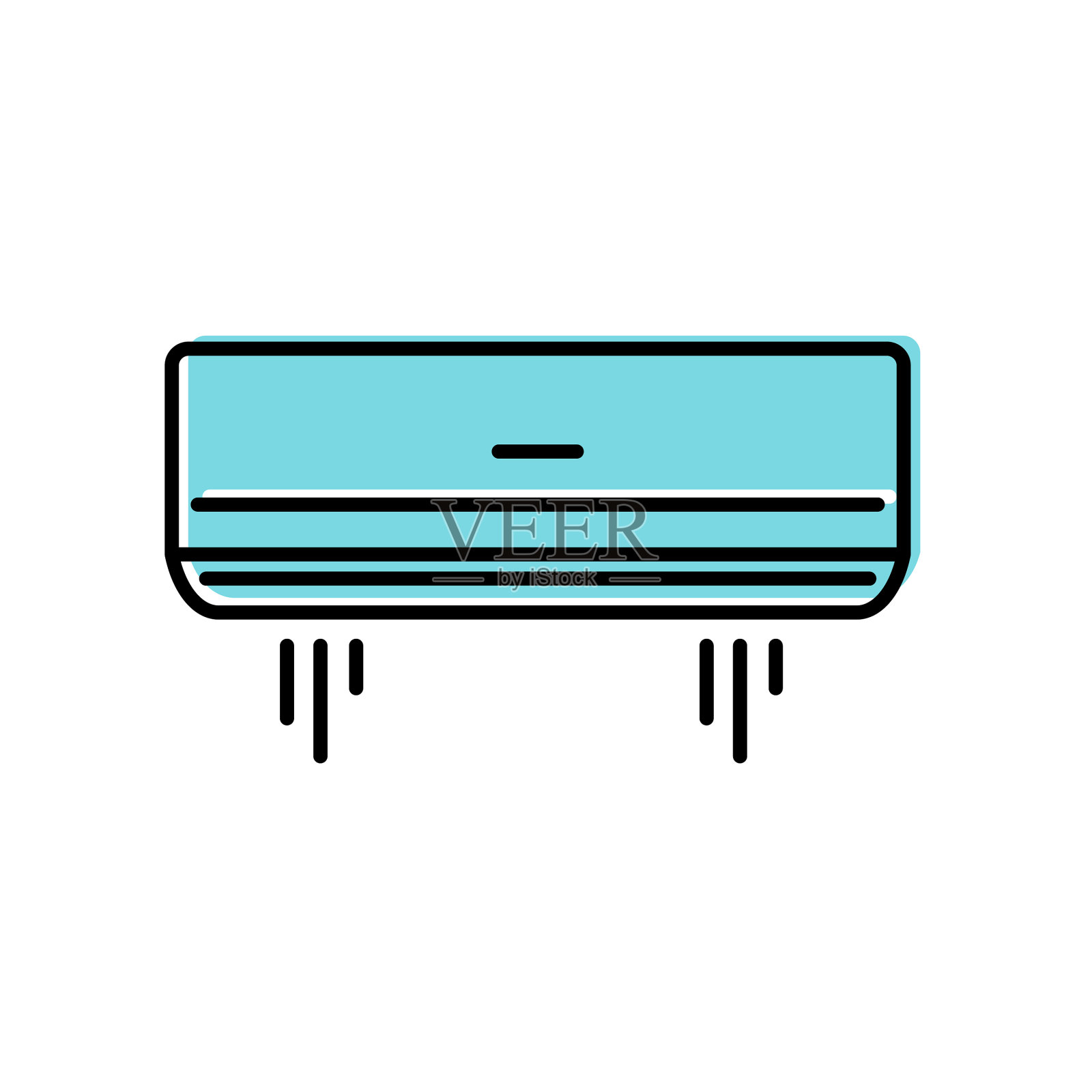 空调线路图标插画图片素材