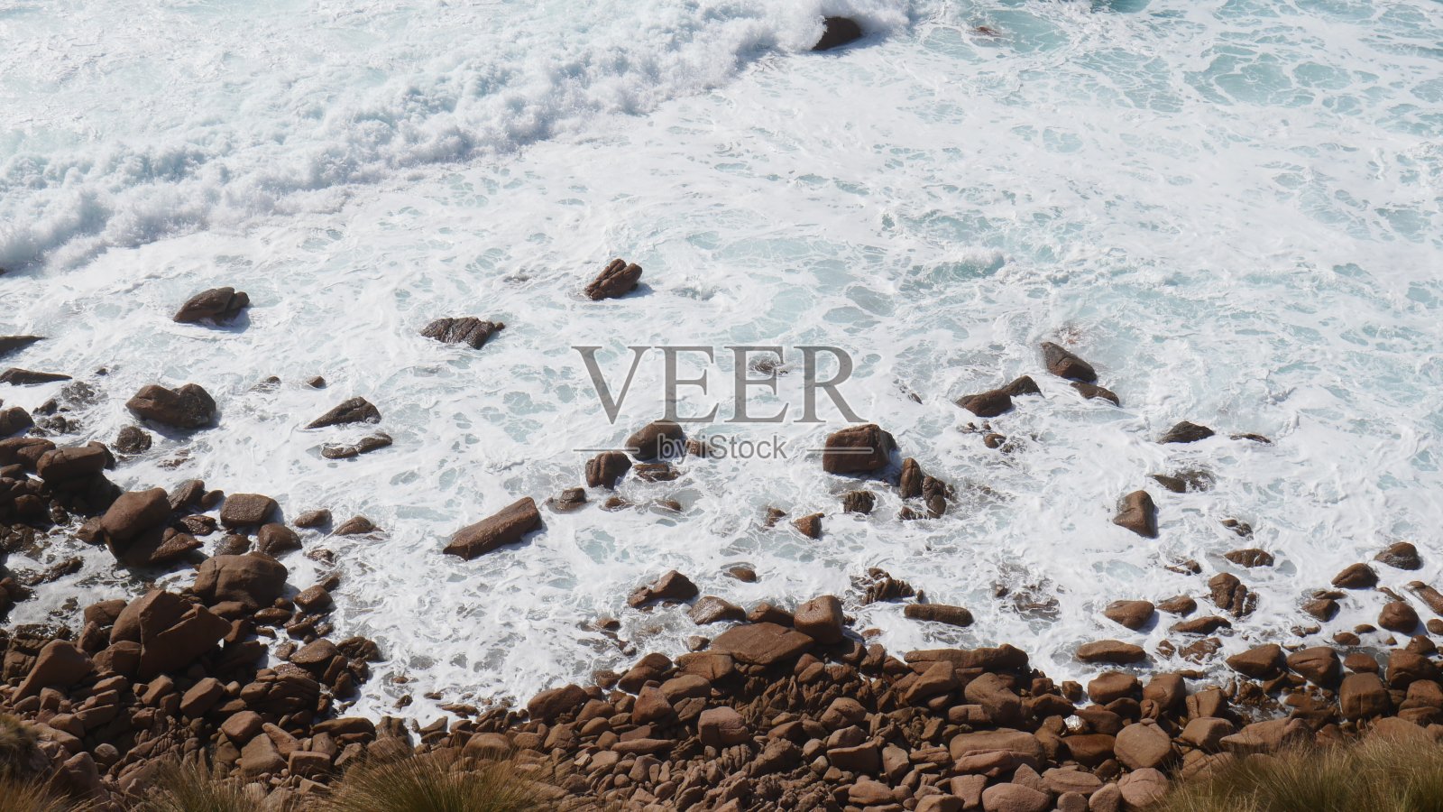 岩石和波照片摄影图片