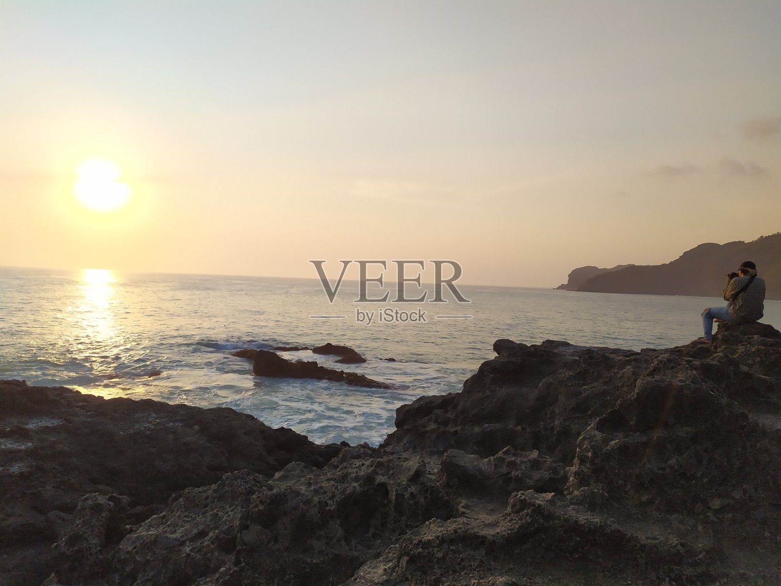 夕阳照片摄影图片