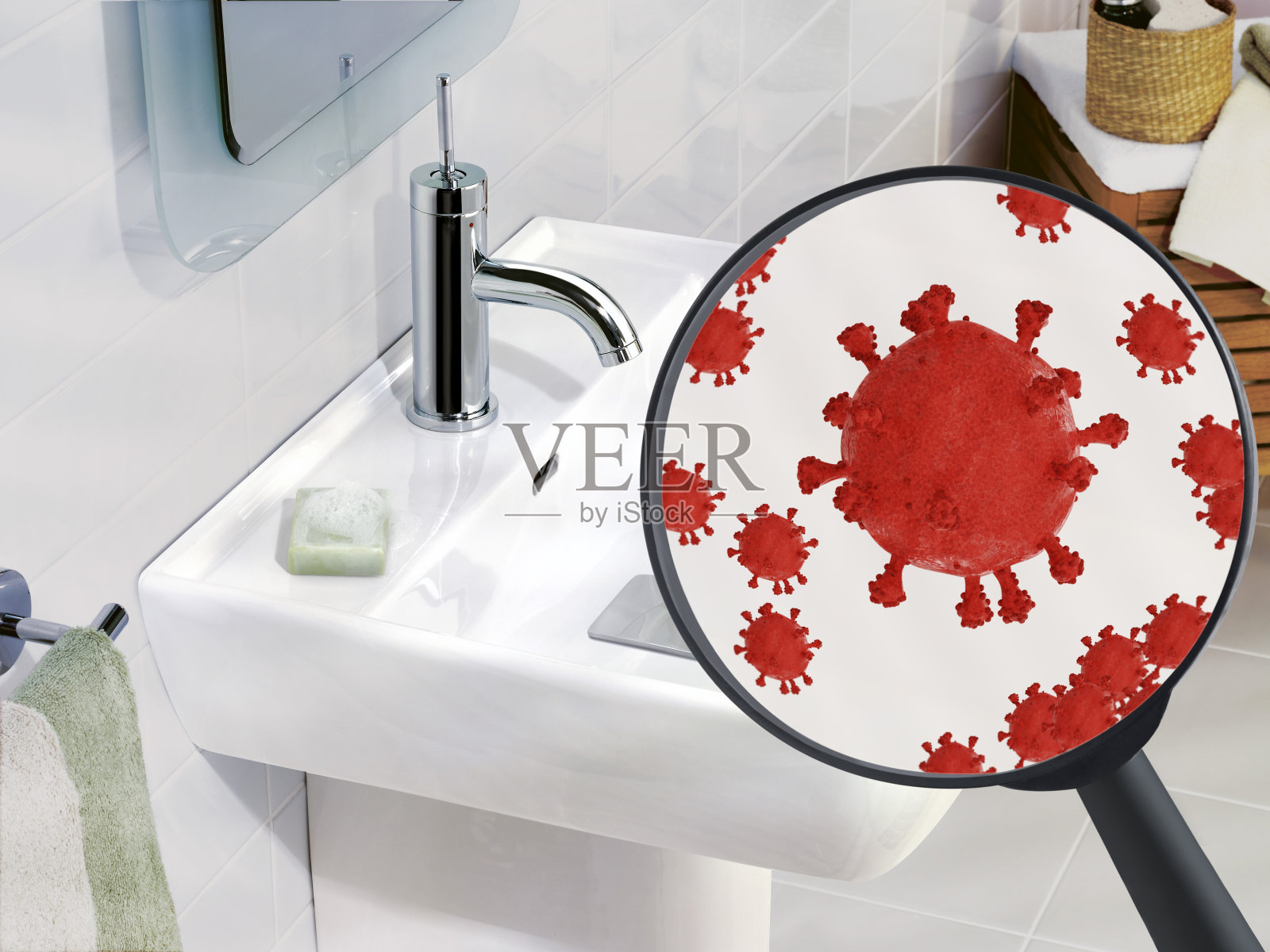 Covid-19分子汇照片摄影图片