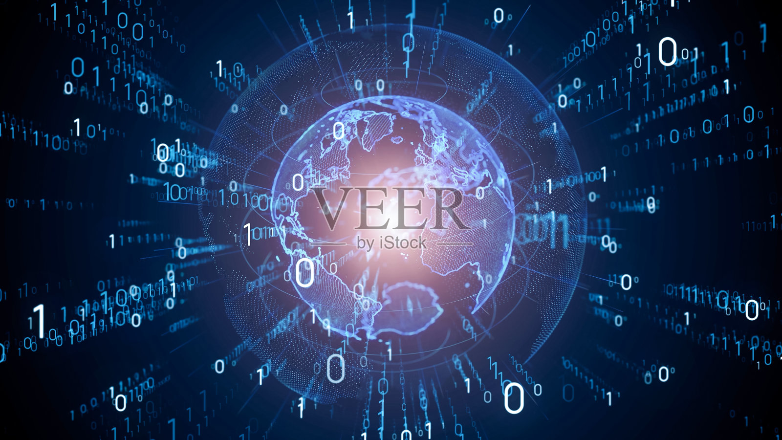 数字转换的概念。二进制代码。编程。照片摄影图片